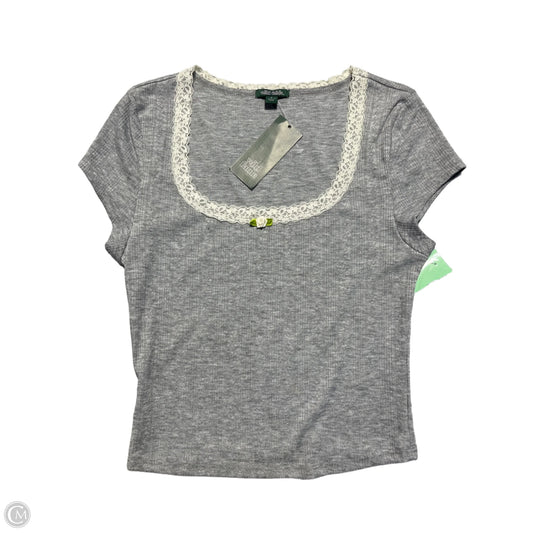 Top Short Sleeve Basic By Wild Fable In Grey, Size: S
