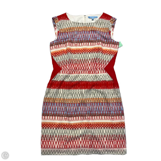 Dress Casual Short By Antonio Melani In Red & Tan, Size: L