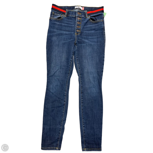 Jeans Straight By Cabi In Blue Denim, Size: 6
