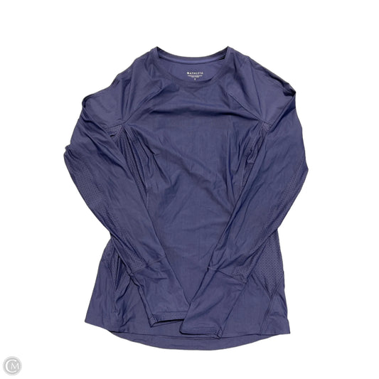 Athletic Top Long Sleeve Crewneck By Athleta In Navy, Size: S