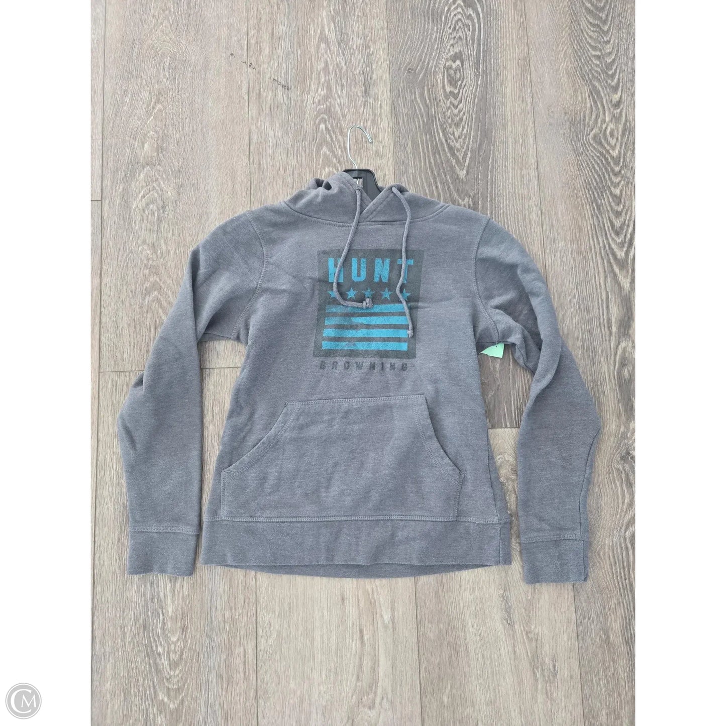 Top Long Sleeve By Cmc In Grey, Size: S