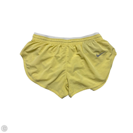 Athletic Shorts By Nike In Yellow, Size: M