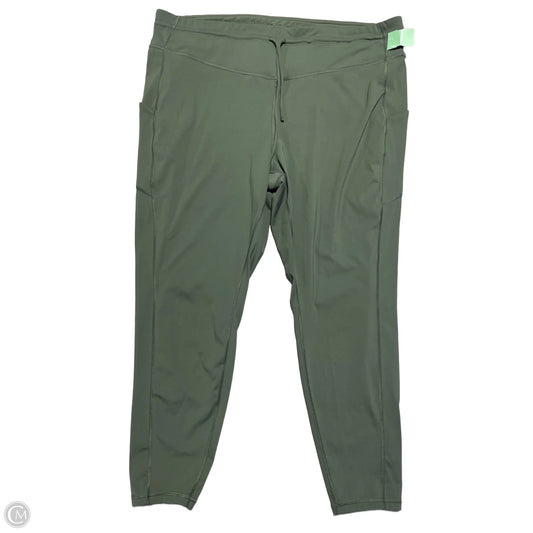 Athletic Capris By Tek Gear In Green, Size: 3x