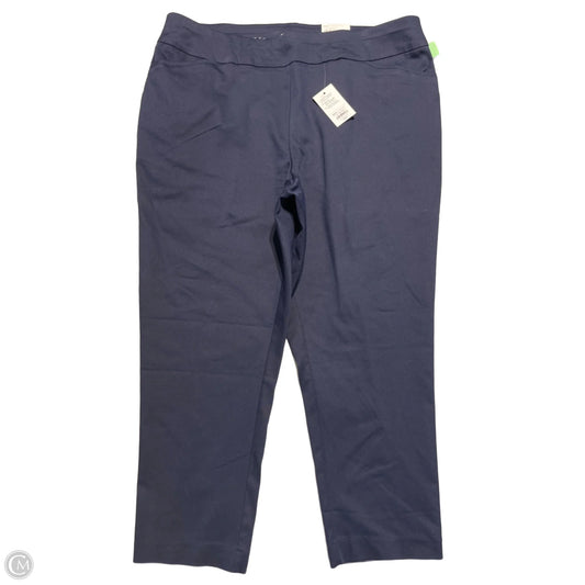 Pants Chinos & Khakis By Croft And Barrow In Navy, Size: 20