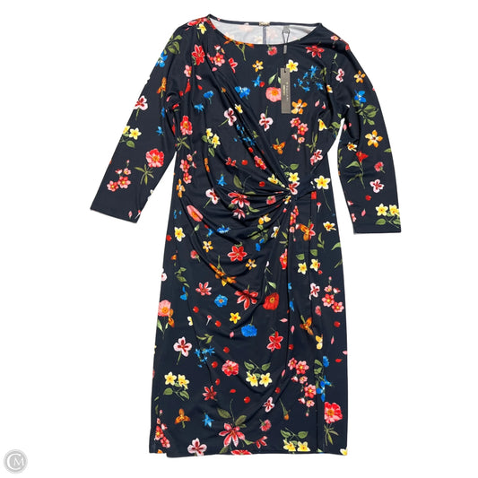Dress Casual Short By Tahari By Arthur Levine In Floral Print, Size: L