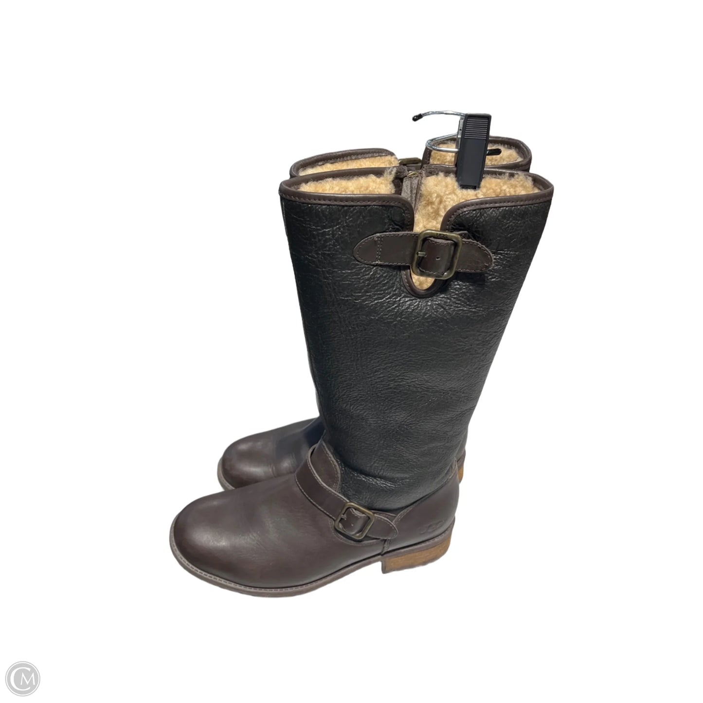 Boots Designer By Ugg In Brown, Size: 8.5
