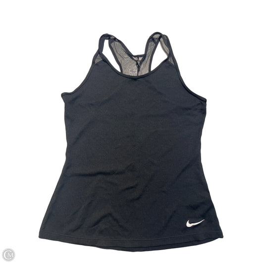 Athletic Tank Top By Nike In Black, Size: M