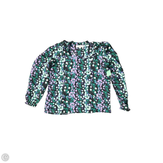 Top Long Sleeve By Loft In Floral Print, Size: M