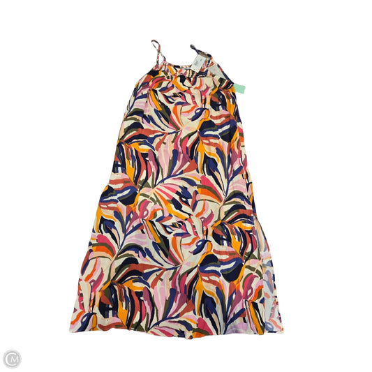 Dress Casual Midi By Evereve In Multi-colored, Size: L