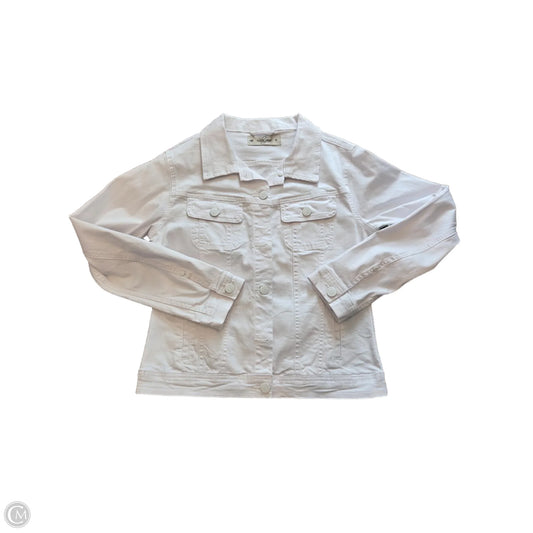 Jacket Denim By Lola In White, Size: M