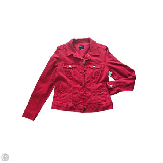 Jacket Denim By Liverpool In Red, Size: M