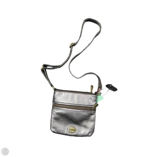 Crossbody Leather By Fossil, Size: Small