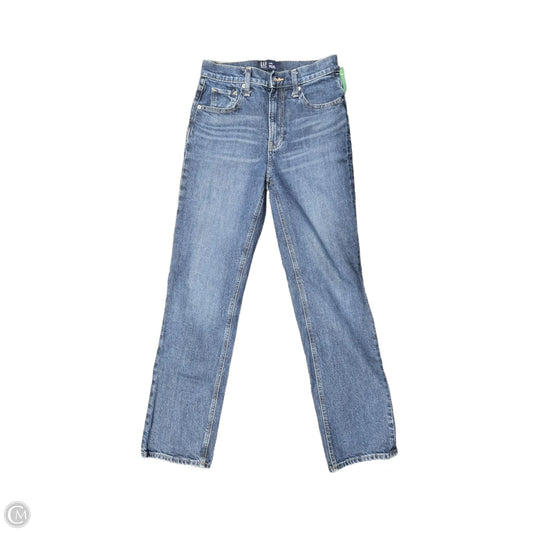 Jeans Straight By Gap In Blue Denim, Size: 2