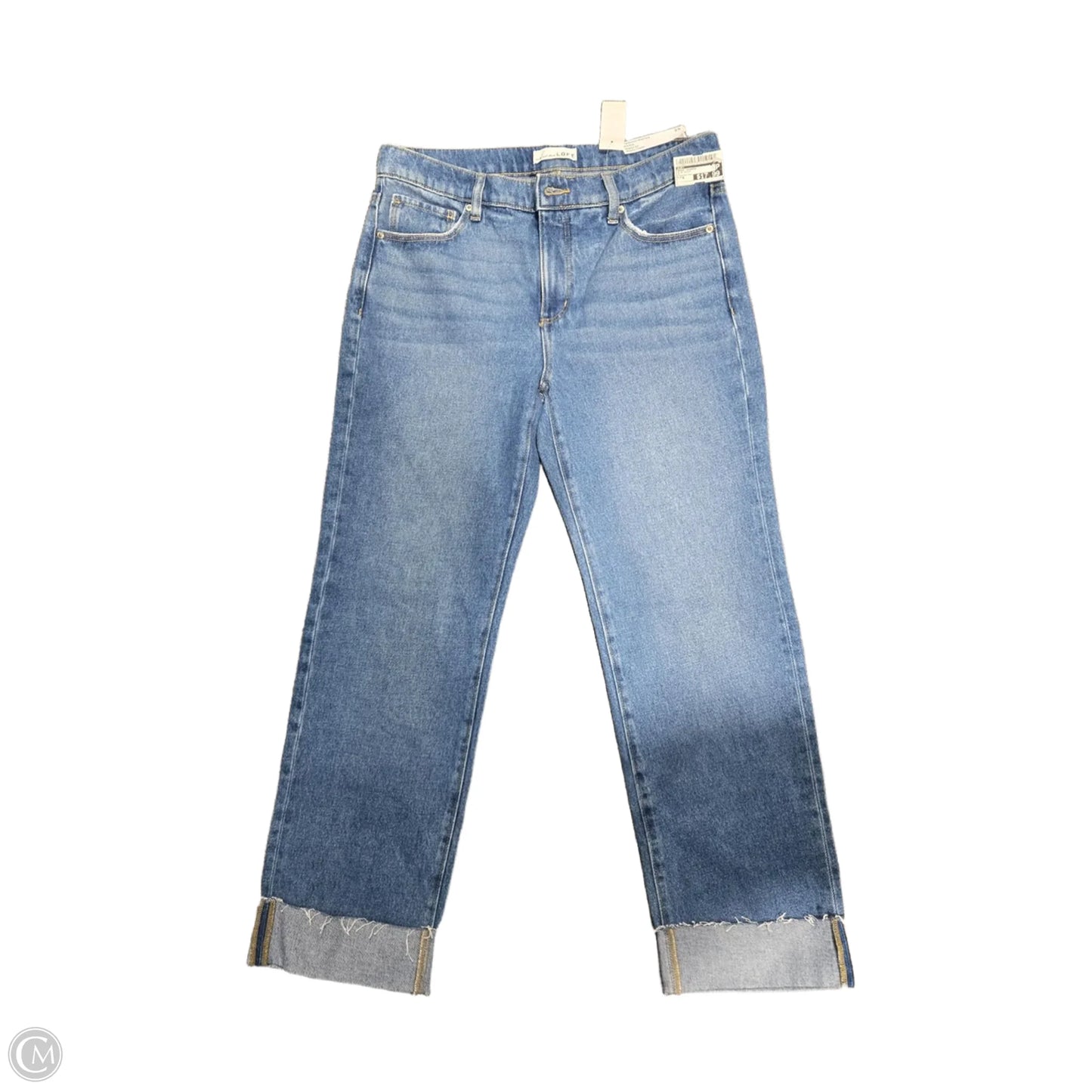 Jeans Cropped By Loft In Blue Denim, Size: 6