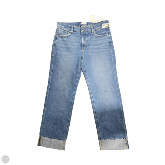 Jeans Cropped By Loft In Blue Denim, Size: 6