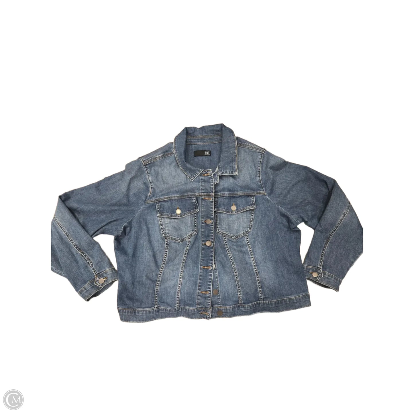 Jacket Denim By Kut In Blue Denim, Size: 3x
