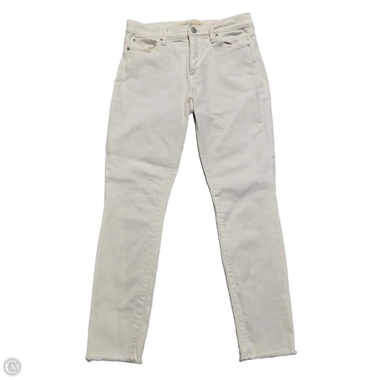 Jeans Skinny By Gap In White Denim, Size: 4