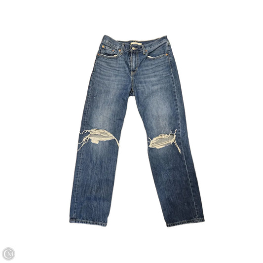 Jeans Wide Leg By Levis In Blue Denim, Size: 6