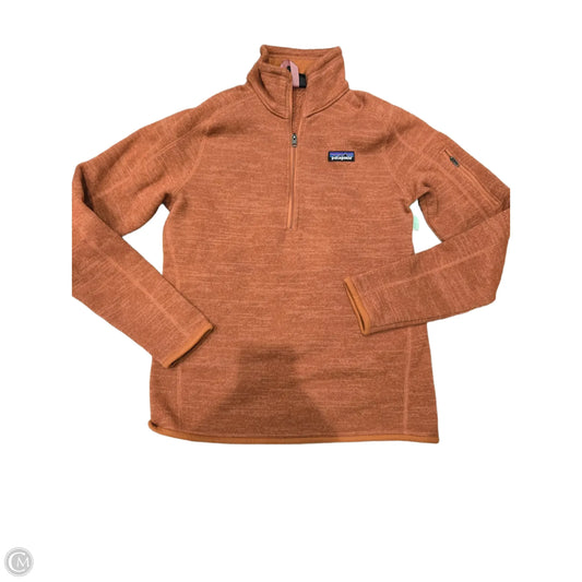 Jacket Fleece By Patagonia In Orange, Size: M