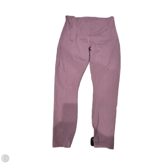 Athletic Leggings By Lululemon In Purple, Size: 10