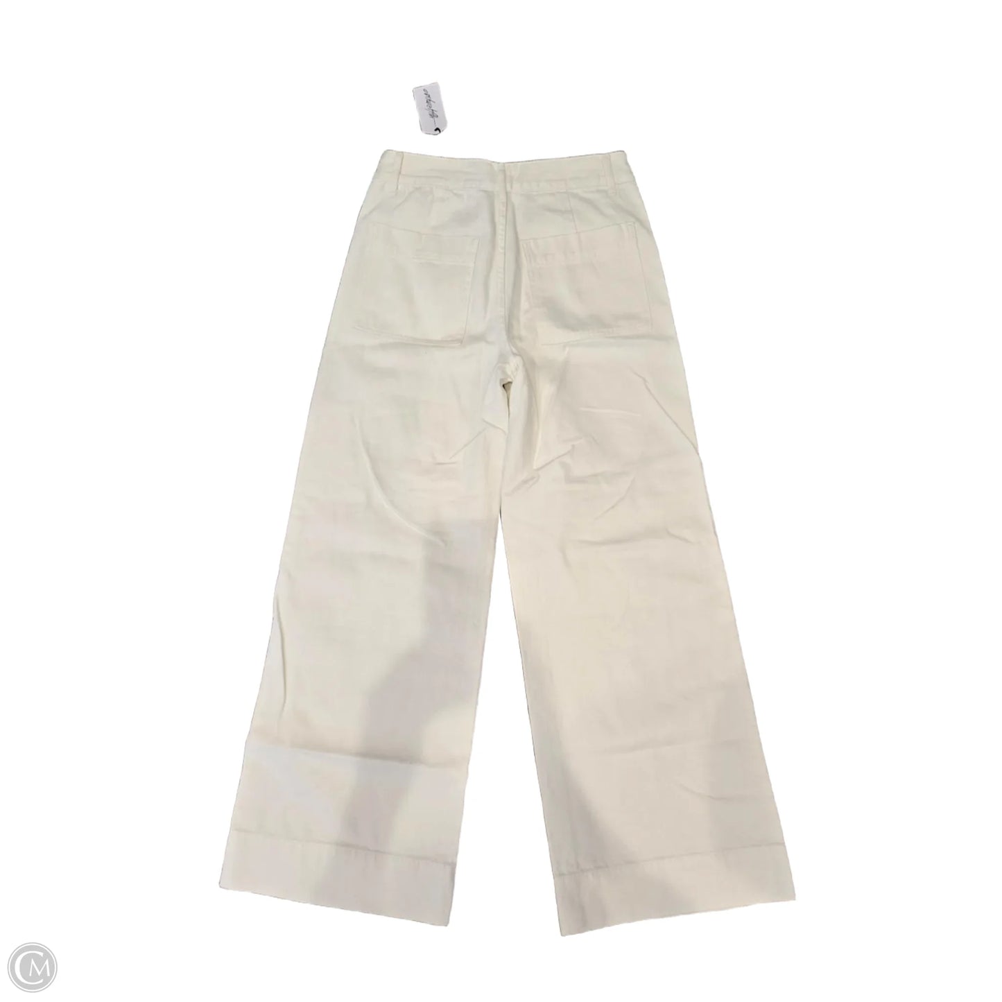 Jeans Wide Leg By Cme In White, Size: M