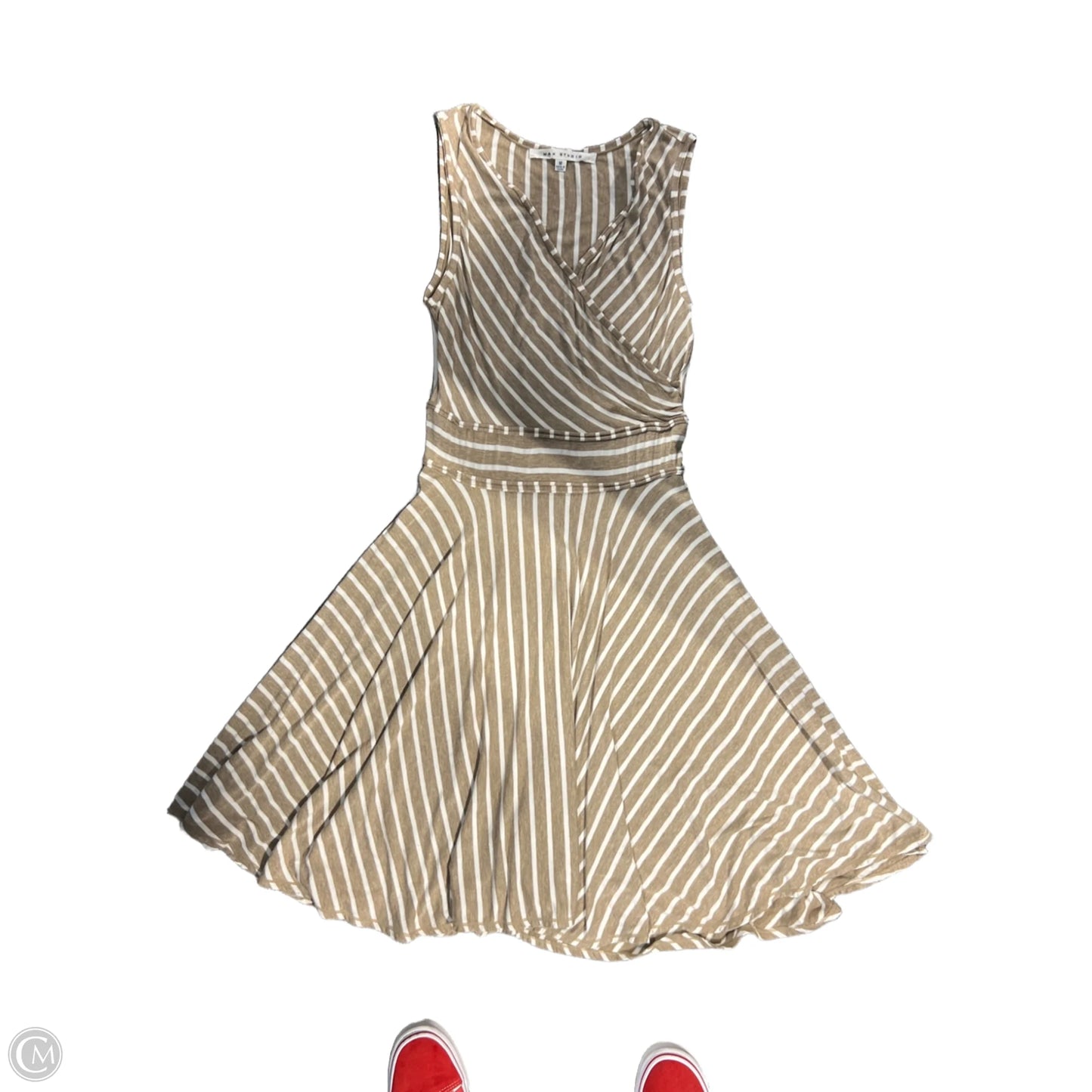 Dress Casual Short By Max Studio In Striped Pattern, Size: M