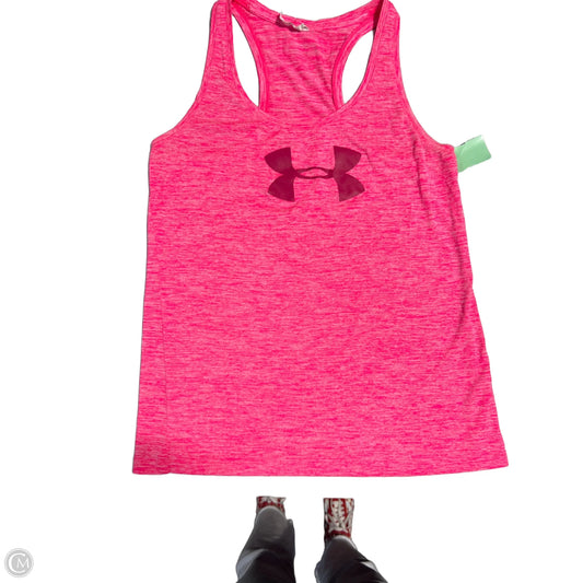 Athletic Tank Top By Under Armour In Pink, Size: Xs