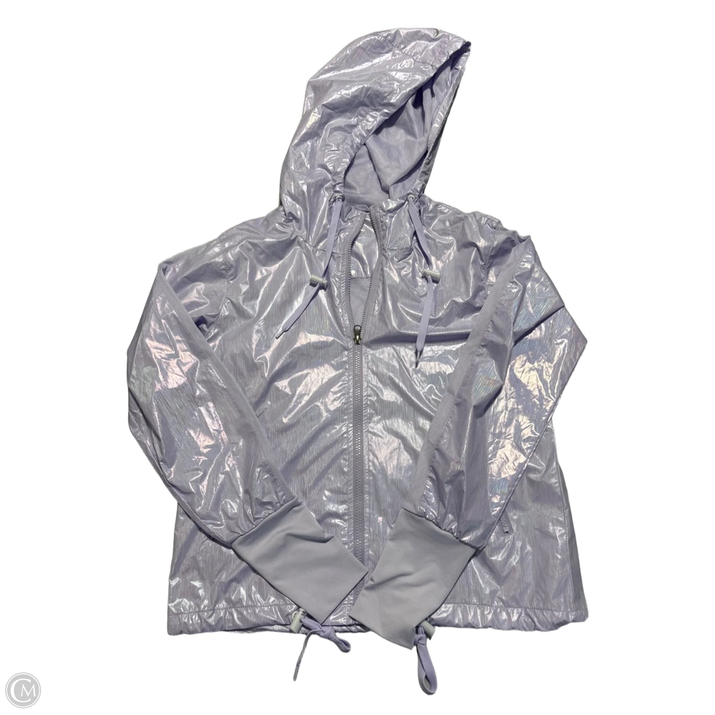 Jacket Windbreaker By Zyia In Purple, Size: S