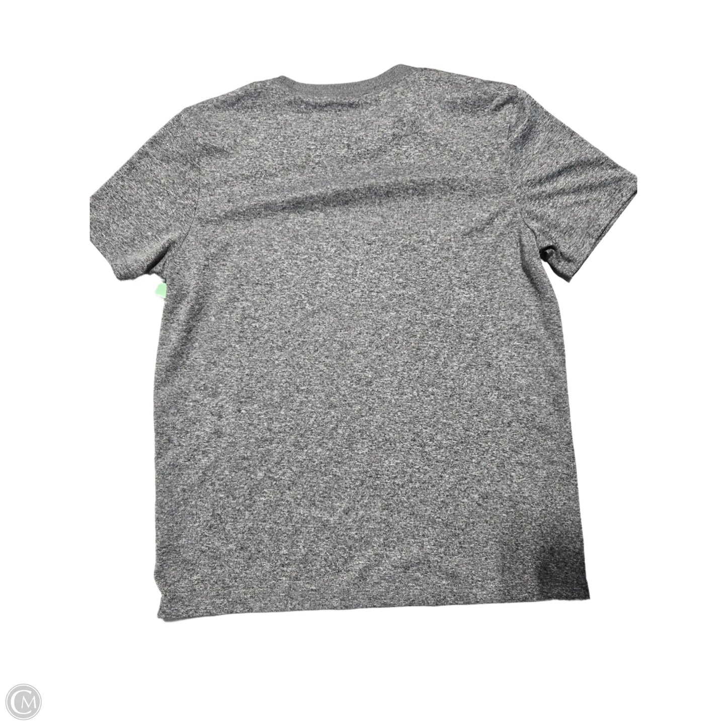 Athletic Top Short Sleeve By Nike In Grey, Size: S