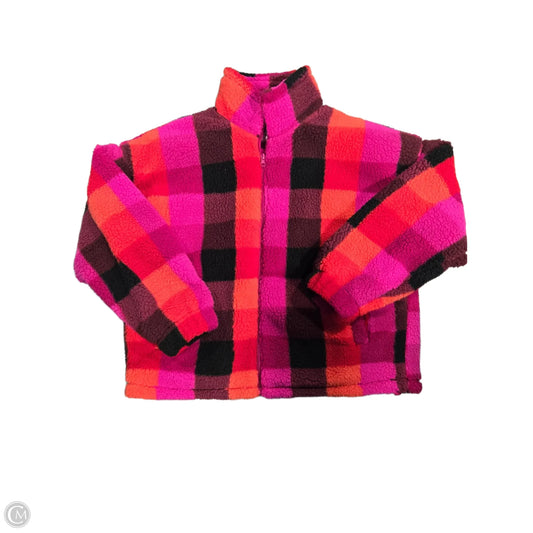 Jacket Fleece By A New Day In Pink & Red, Size: M