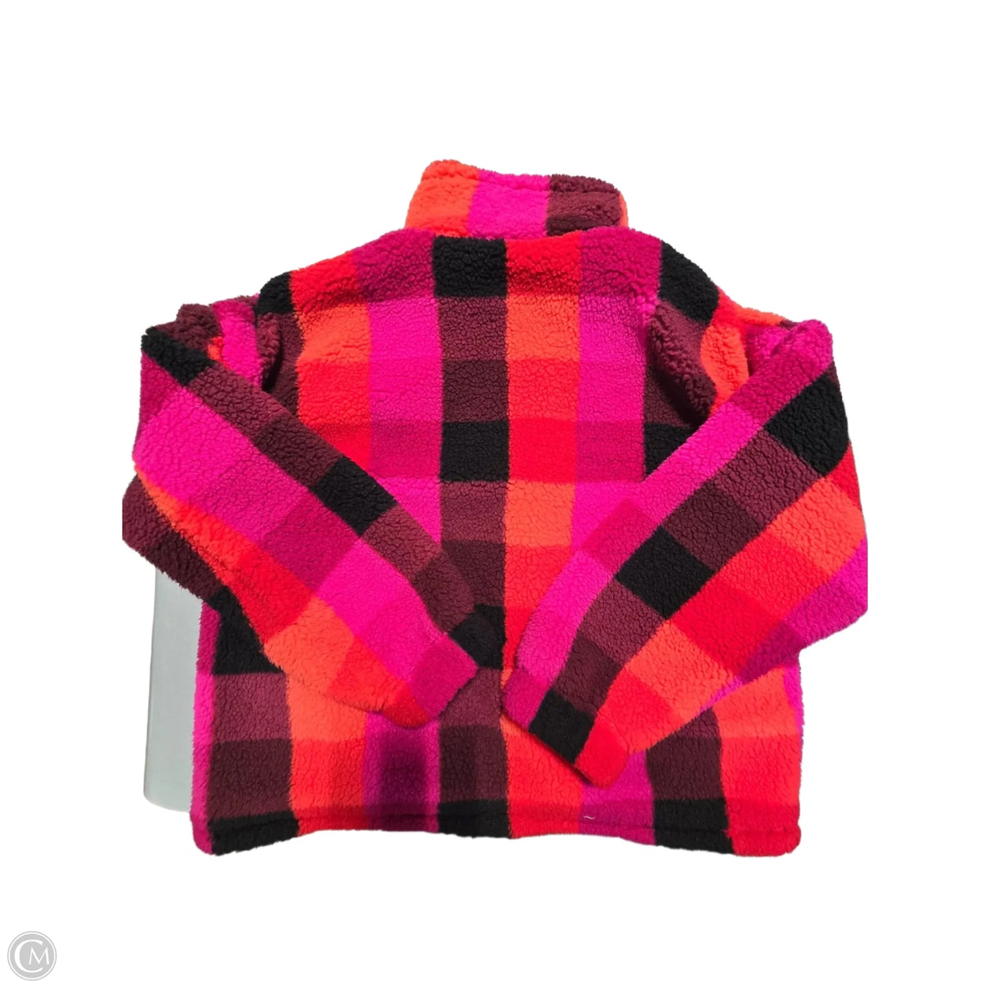 Jacket Fleece By A New Day In Pink & Red, Size: M