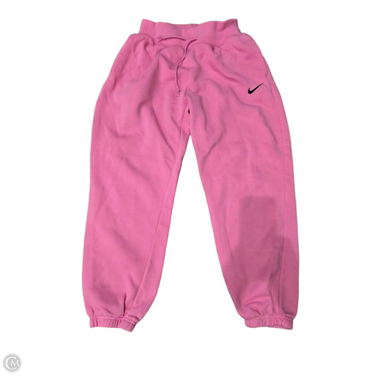 Athletic Pants By Nike In Pink, Size: S
