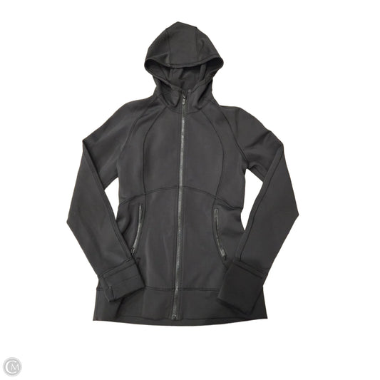 Athletic Jacket By Lululemon In Black, Size: 6