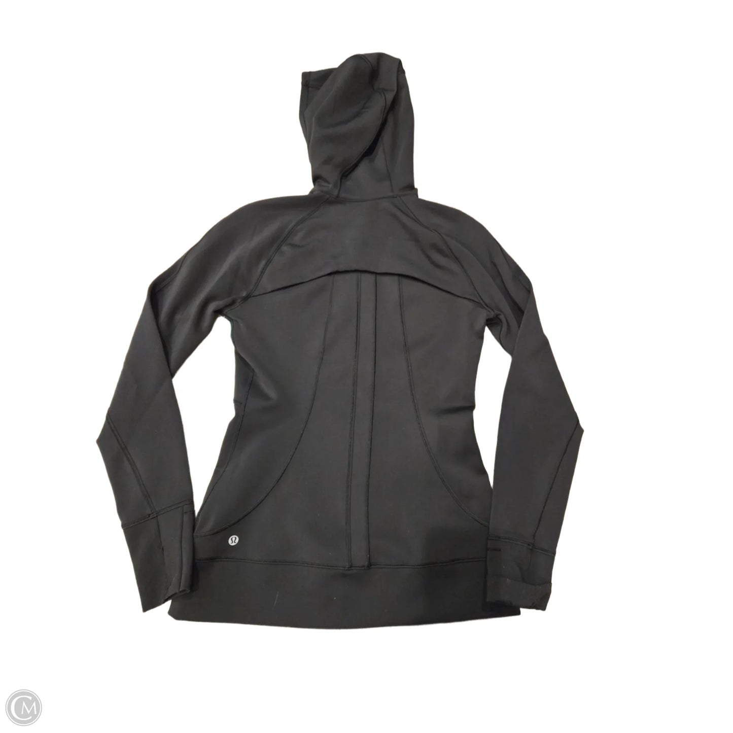 Athletic Jacket By Lululemon In Black, Size: 6