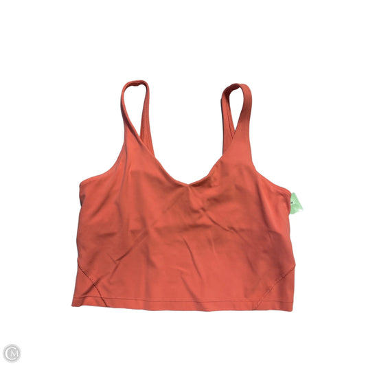 Athletic Bra By Lululemon In Peach, Size: 8