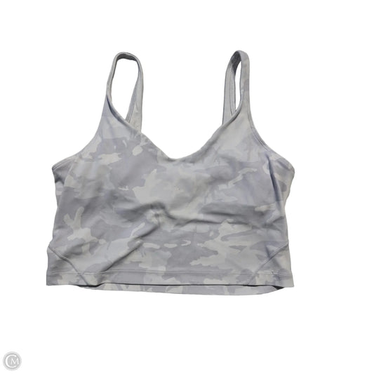 Athletic Bra By Lululemon In Grey, Size: 10