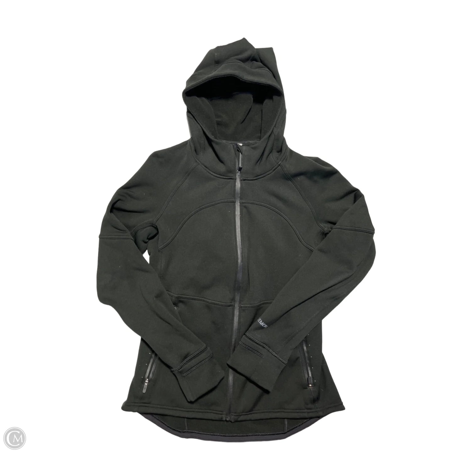 Athletic Jacket By Lululemon In Black, Size: 10