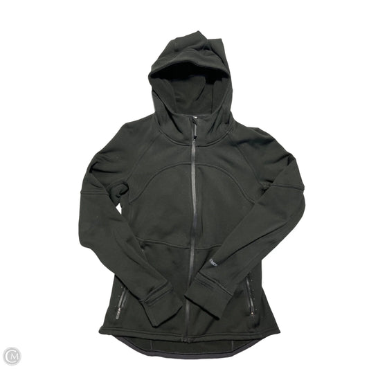 Athletic Jacket By Lululemon In Black, Size: 10