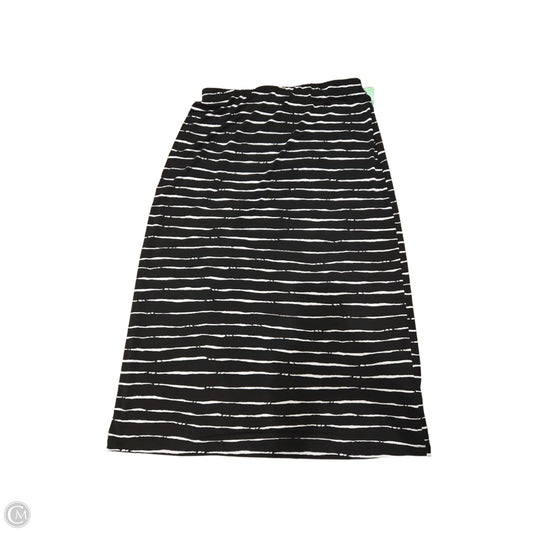 Skirt Maxi By Chicos In Black & White, Size: M