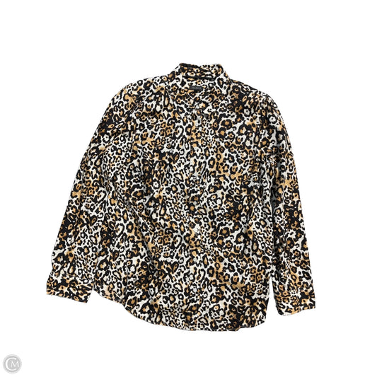 Top Long Sleeve By Talbots In Animal Print, Size: M