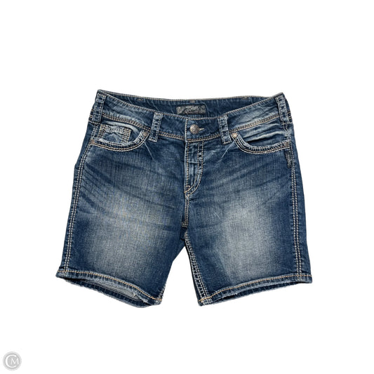 Shorts By Silver In Blue Denim, Size: 14