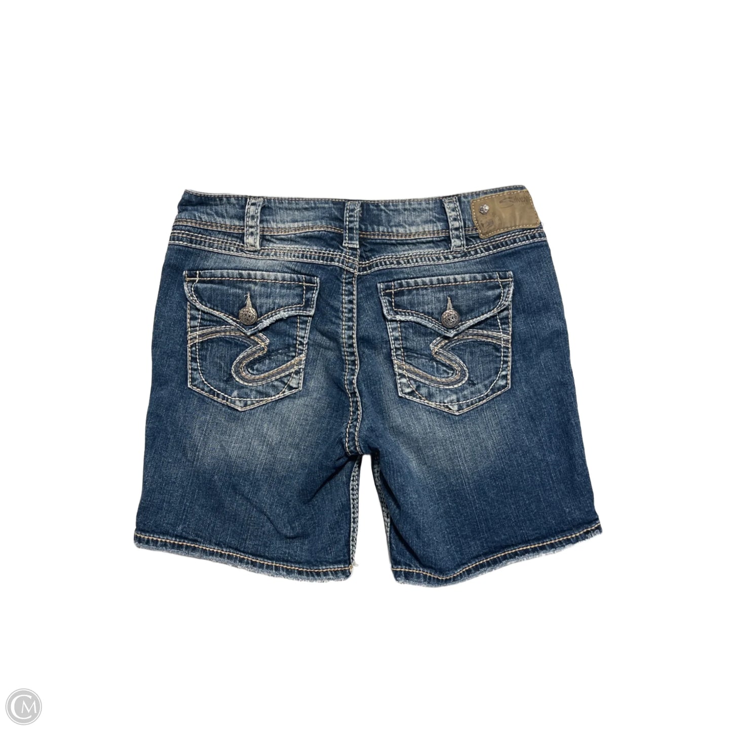 Shorts By Silver In Blue Denim, Size: 14