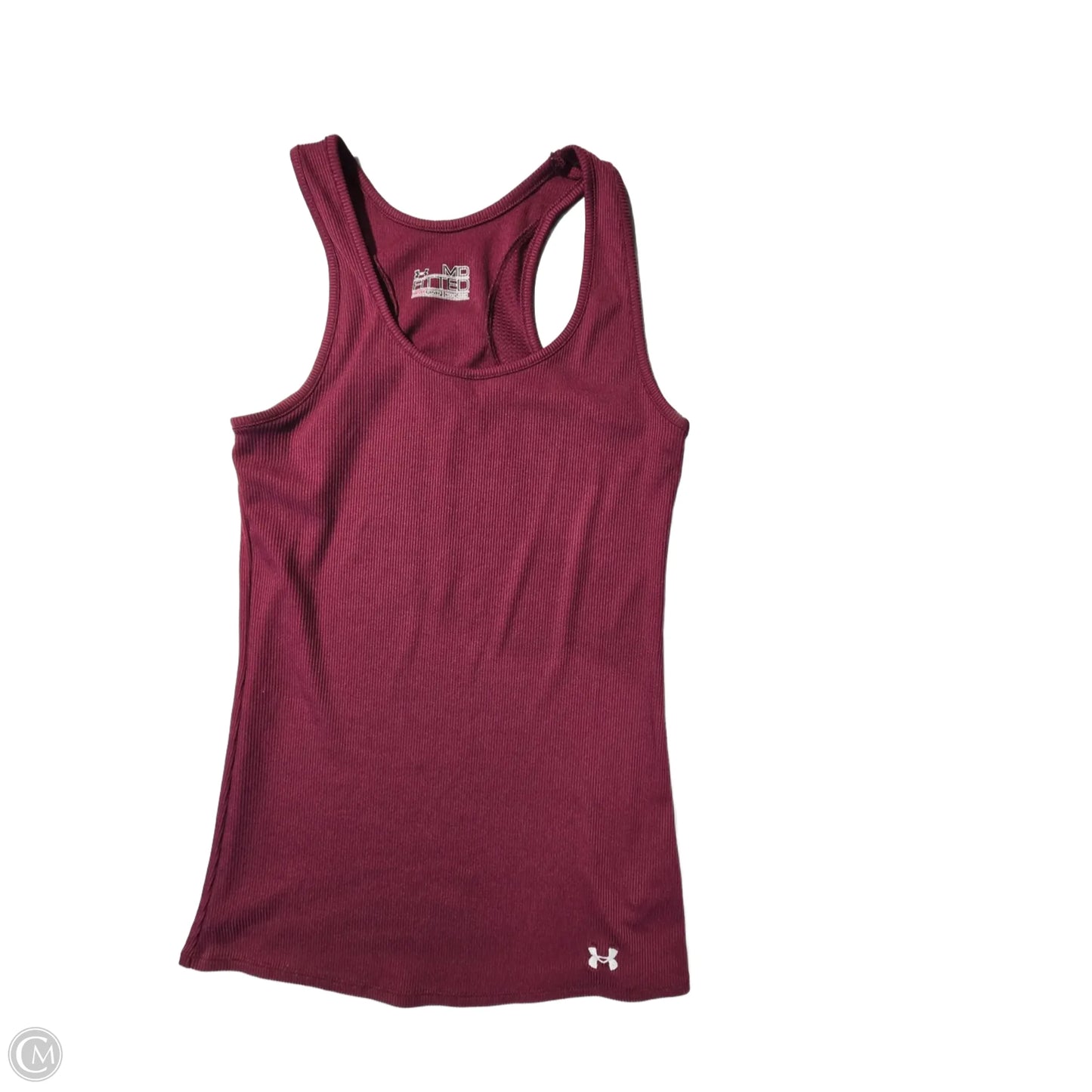 Athletic Tank Top By Under Armour In Maroon, Size: M