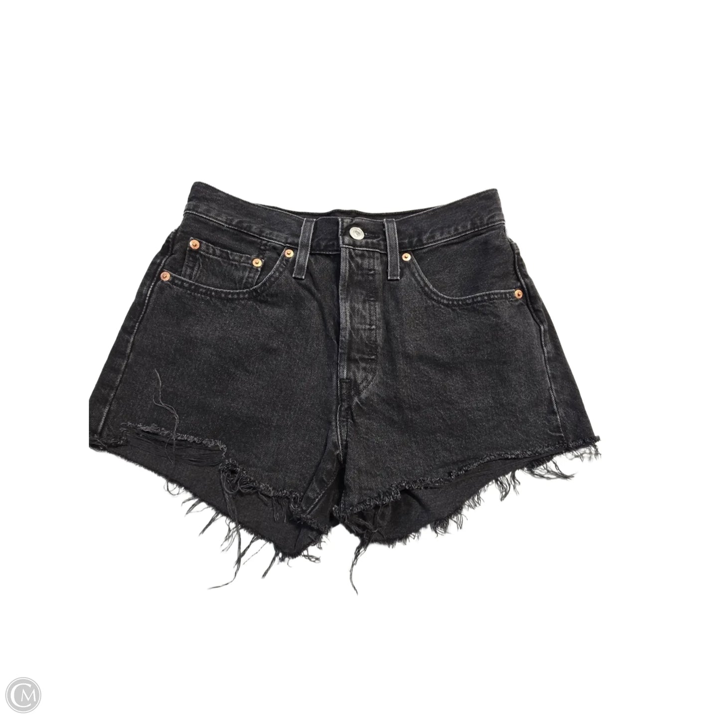 Shorts By Levis In Black Denim, Size: 4