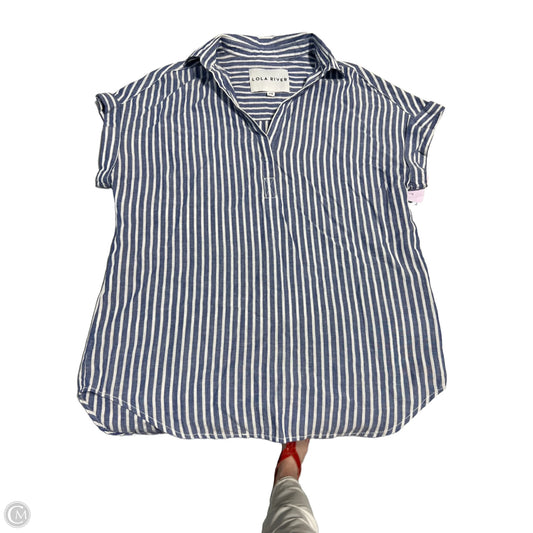Top Short Sleeve By Lola In Striped Pattern, Size: Xs