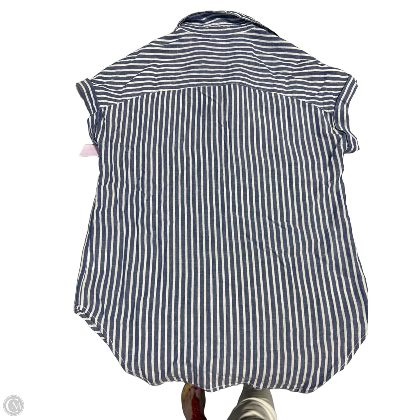 Top Short Sleeve By Lola In Striped Pattern, Size: Xs