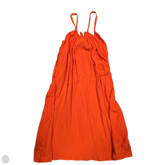 Dress Casual Midi By Kona Sol In Orange, Size: 3x