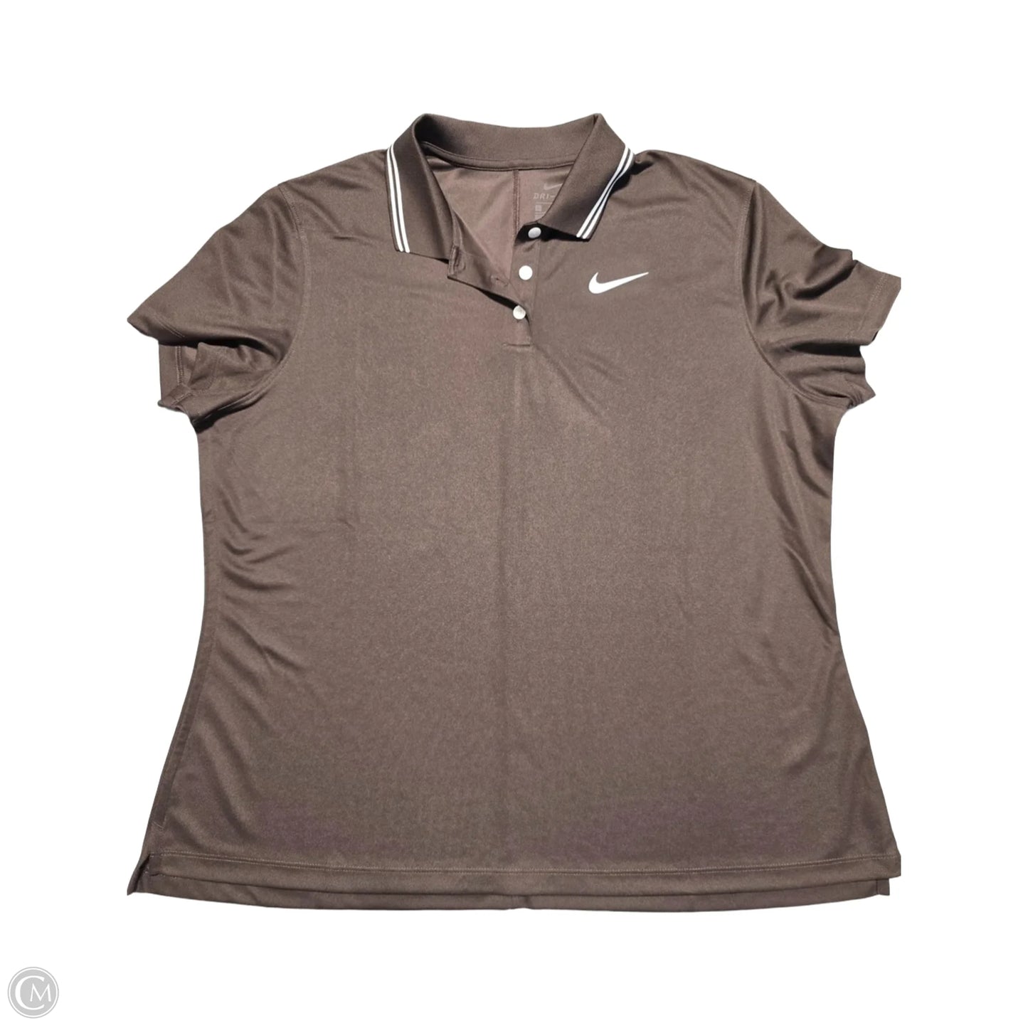 Top Short Sleeve By Nike In Brown, Size: Xl