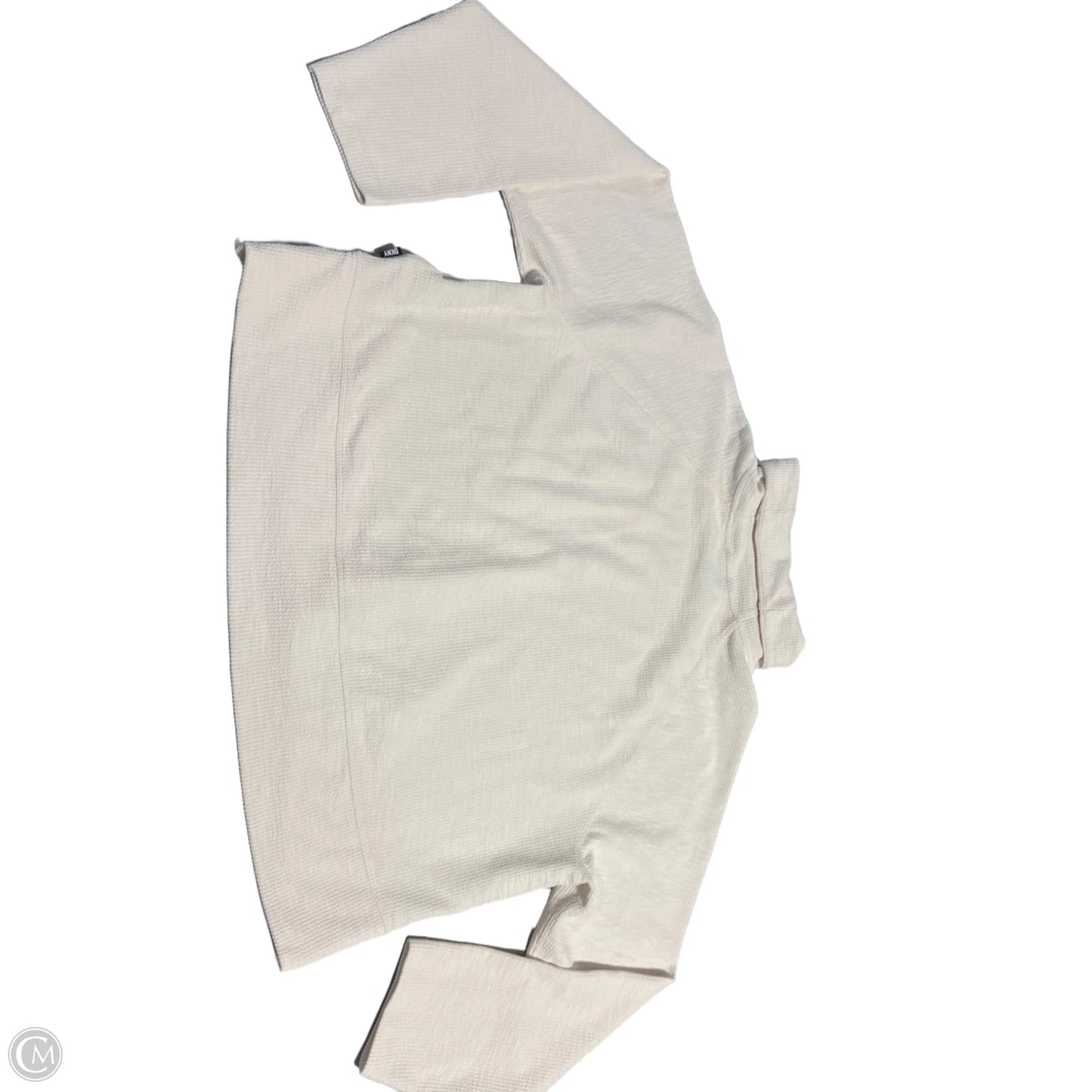 Top Long Sleeve By Dkny In Cream, Size: M