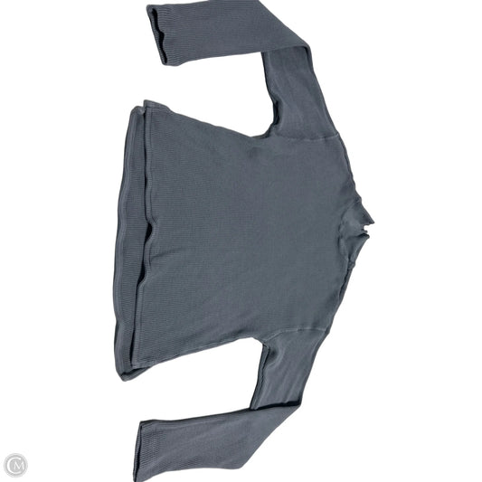 Top Long Sleeve By Cmc In Blue, Size: M